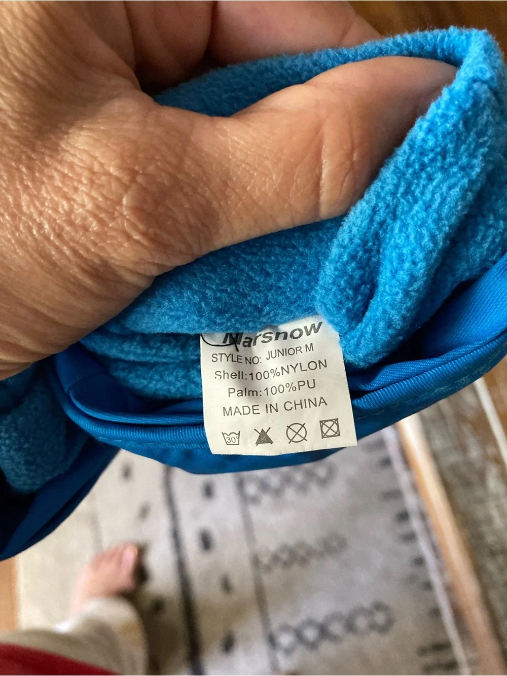 Kids Blue Character Ski Gloves - Unbranded